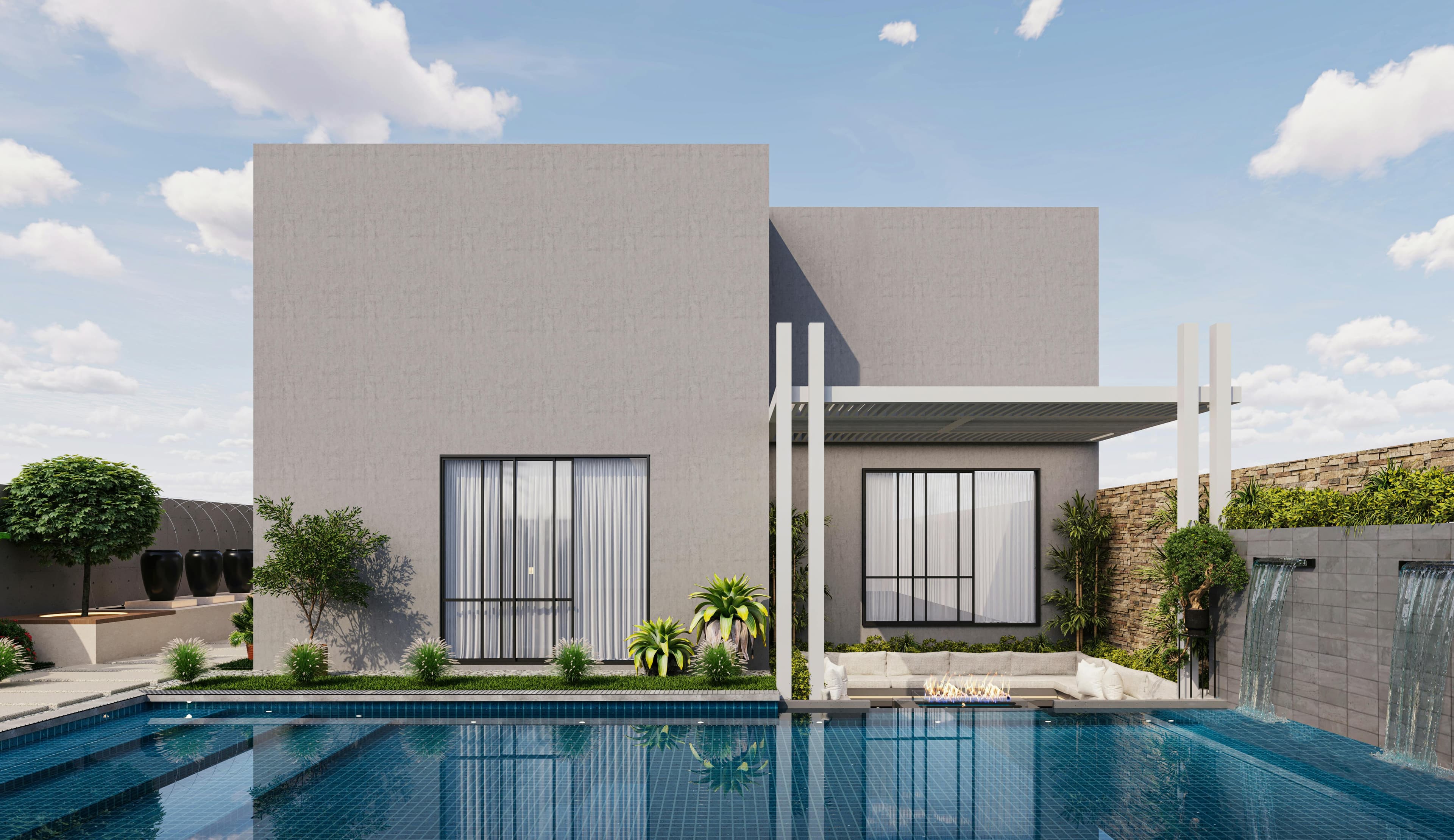 Luxury villas and high-end residential apartments