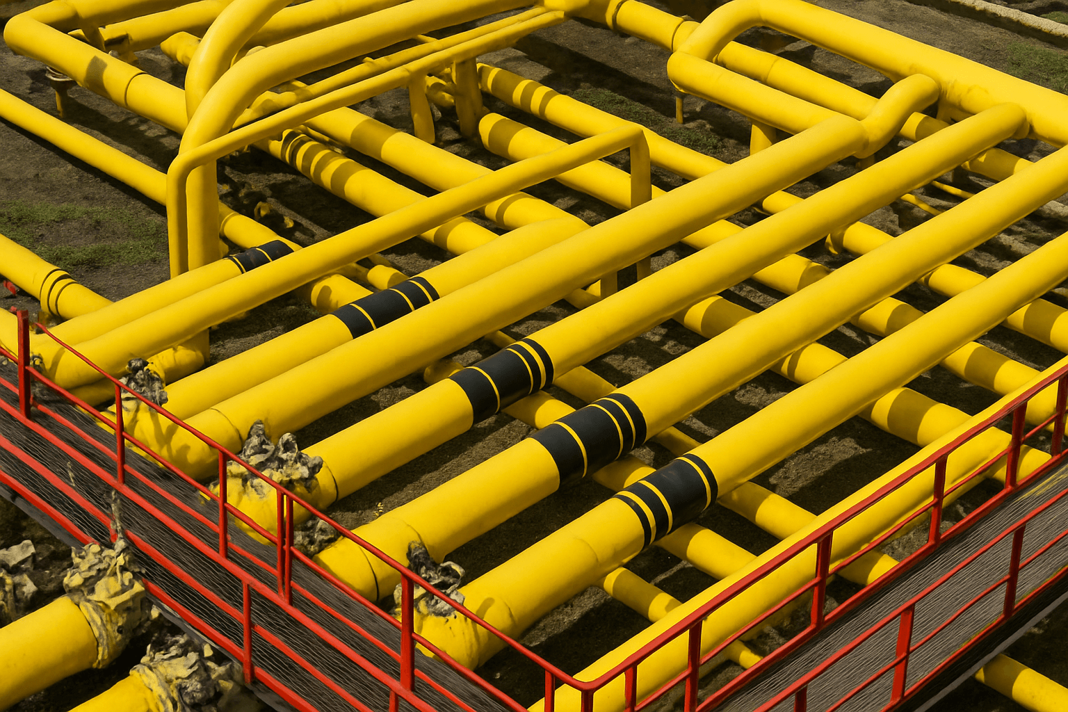 Metal pipelines and storage tanks